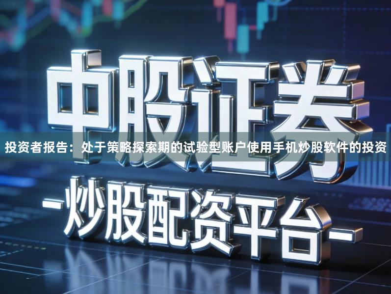 投资者报告：处于策略探索期的试验型账户使用手机炒股软件的投资